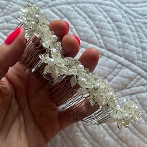 Beaded hair comb